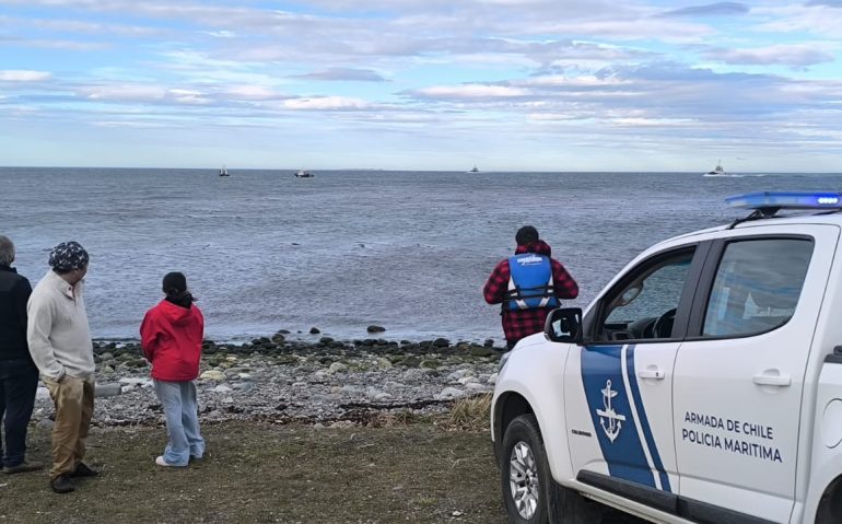 Patrulla de Policiía Marítima coordino salvamento en sector de Chabunco